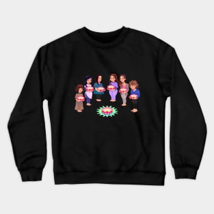 Lovely Women - On the Back of Crewneck Sweatshirt